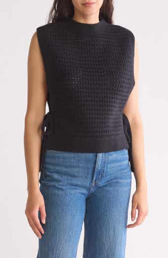 MAX STUDIO Mock Neck Sweater Vest