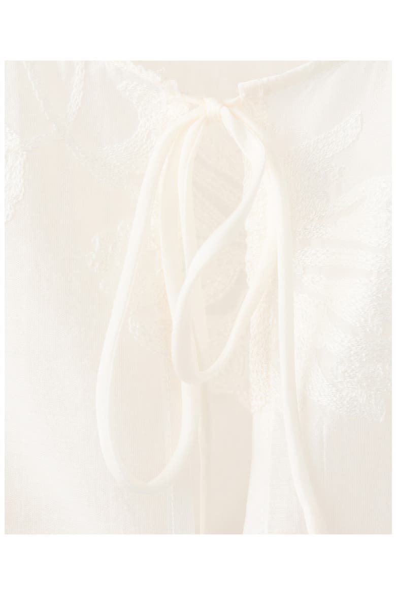 Lyocell Floral Embroidery Top, Alternate, color, OFF WHITE