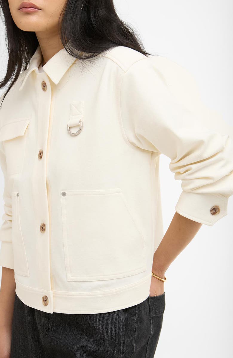 Barbour Kirby Knit Overshirt, Alternate, color, Ecru