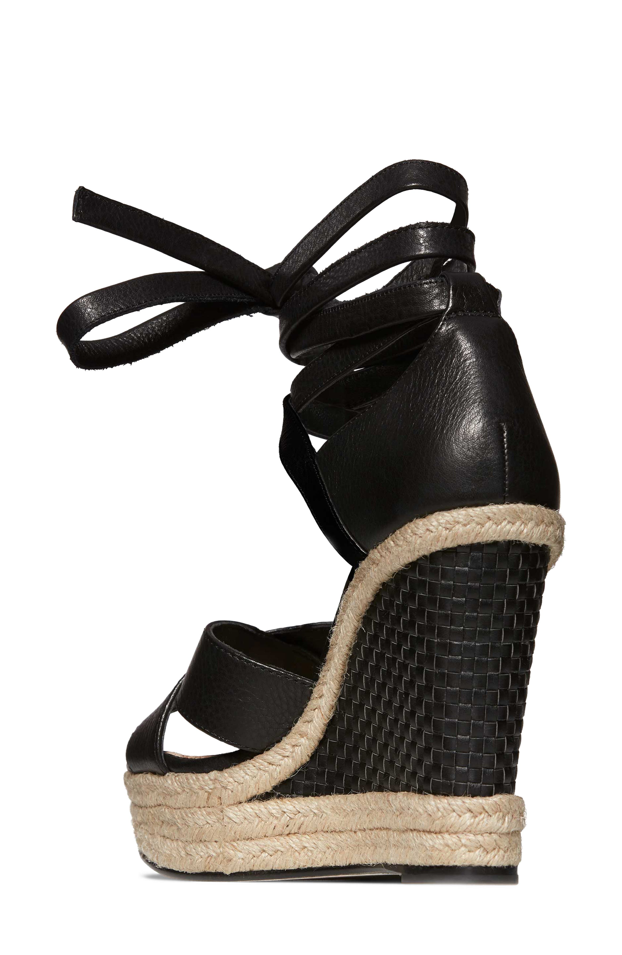 PAIGE Talia Wedge Ankle Wrap Sandal, Alternate, color, 