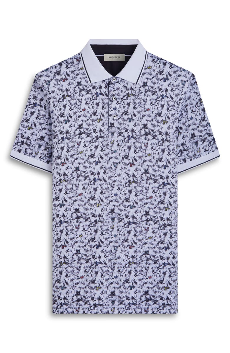 Bugatchi Three-Button Performance Polo, Alternate, color, Black