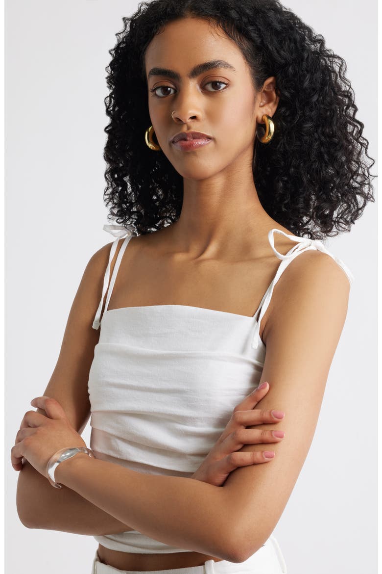 Metal & Resin Hoop Earrings, Alternate, color, CLEAR- GOLD