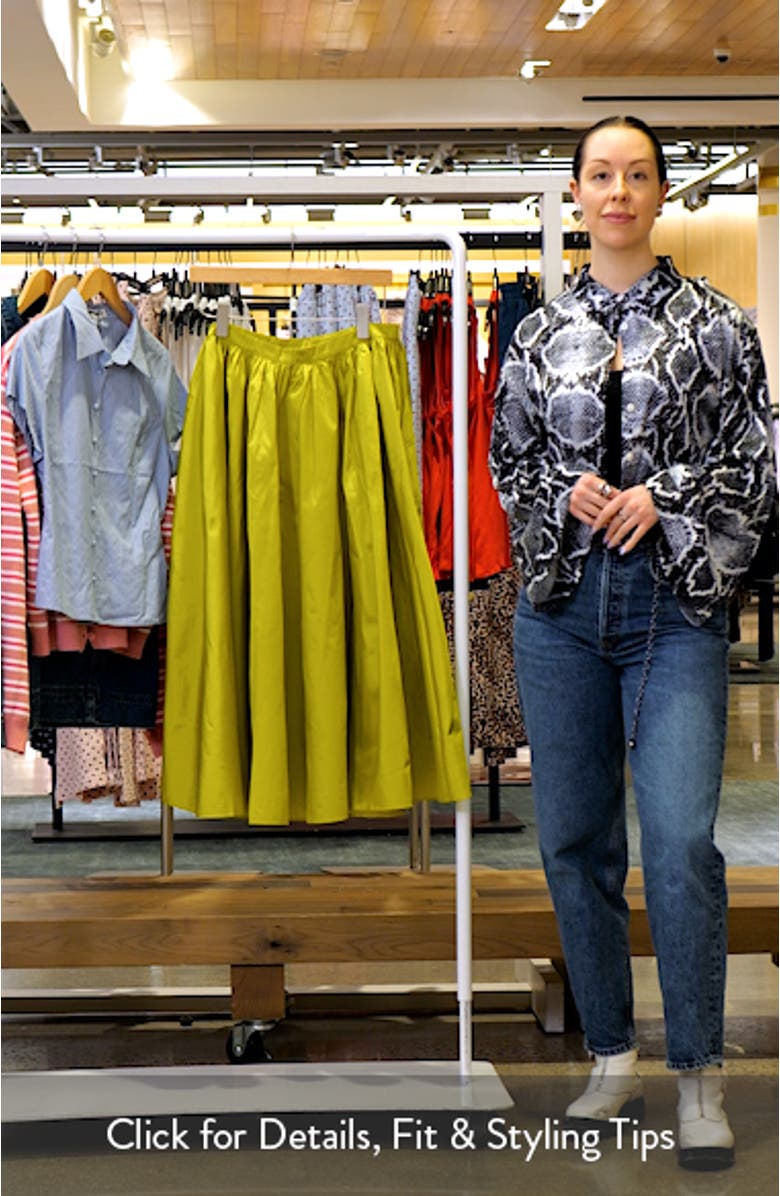 Ayla Pleated Midi Skirt, sales video thumbnail