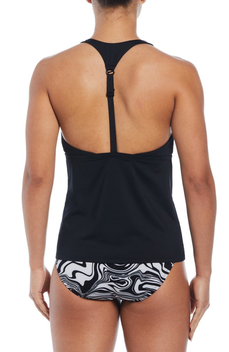 Nike Square Neck Tankini Bikini Top, Alternate, color,