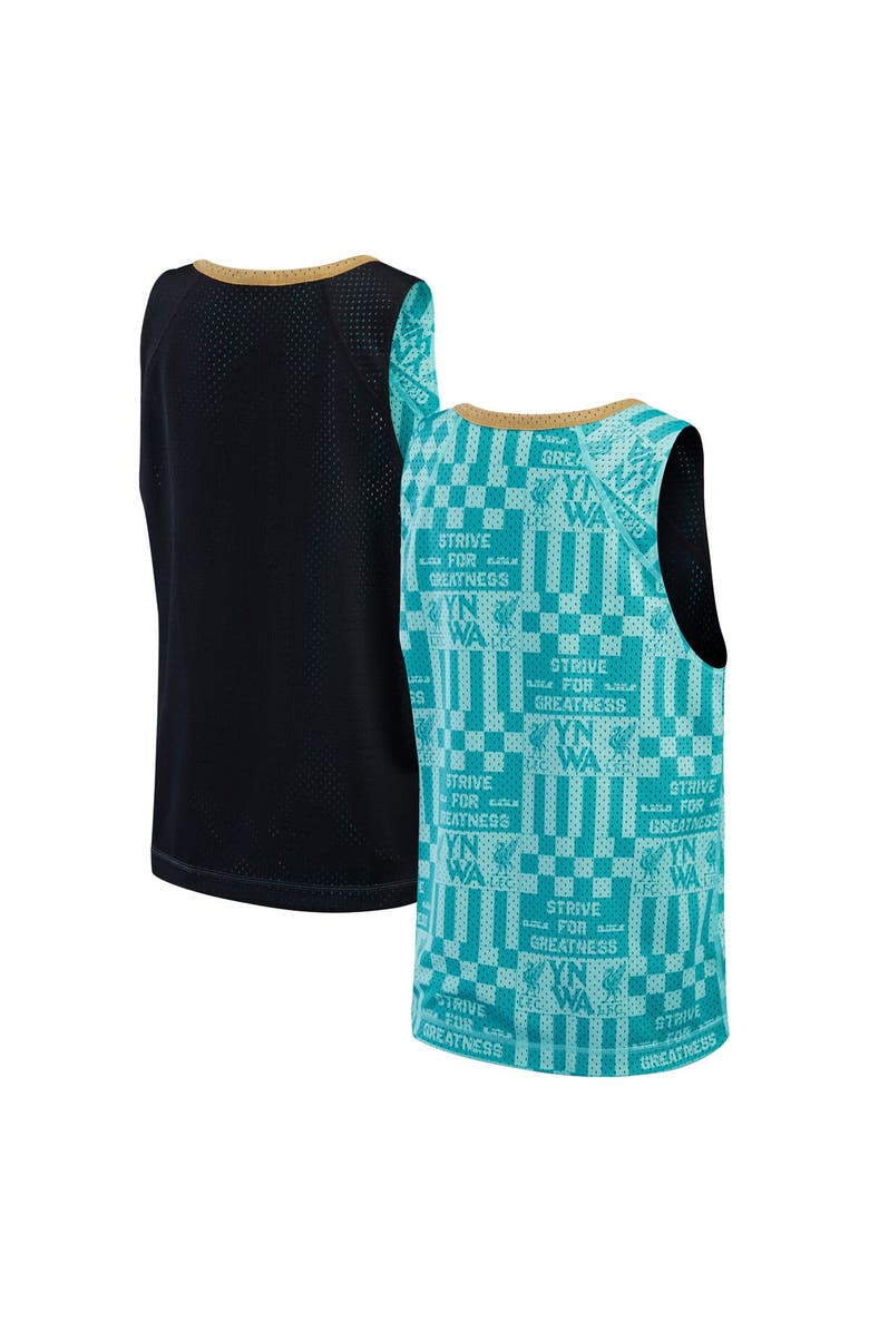 Nike Youth Nike x LeBron James Collection Aqua Liverpool 2023/24 Reversible Basketball Jersey, Alternate, color, 