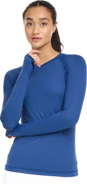 BloqUV Women's Sun and UV Protection Active V-Neck Shirt
