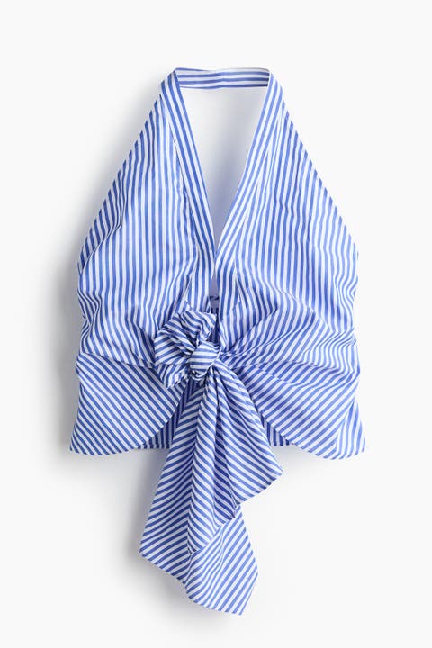 Knot-detail Halterneck Top