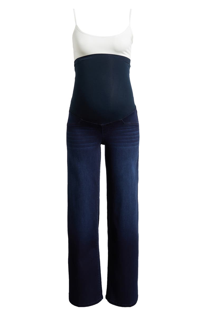 1822 Denim Over the Bump Wide Leg Maternity Jeans, Alternate, color, 