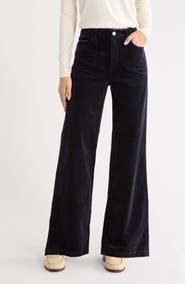 PAIGE Anessa Utility Pocket High Waist Wide Leg Jeans