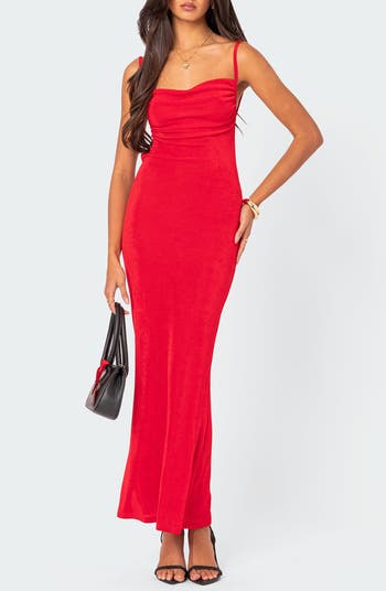 EDIKTED Clea Open Back Maxi Dress | Nordstrom