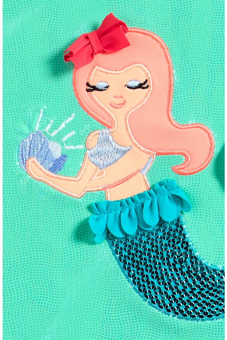 Kids' Mermaid Two-Piece Swimsuit, Alternate, color, AQUA