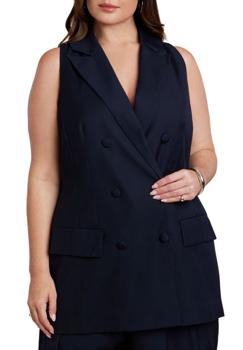 Long Tailored Vest (Plus)