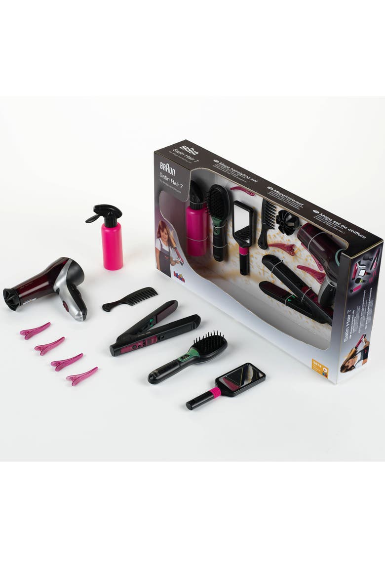 Satin Hair 7 Toy Mega Hairstyling Set, Alternate, color, Multicolored