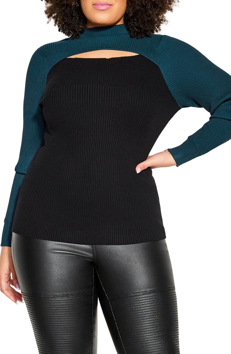 City Chic Kinsley Sweater, Main, color,
