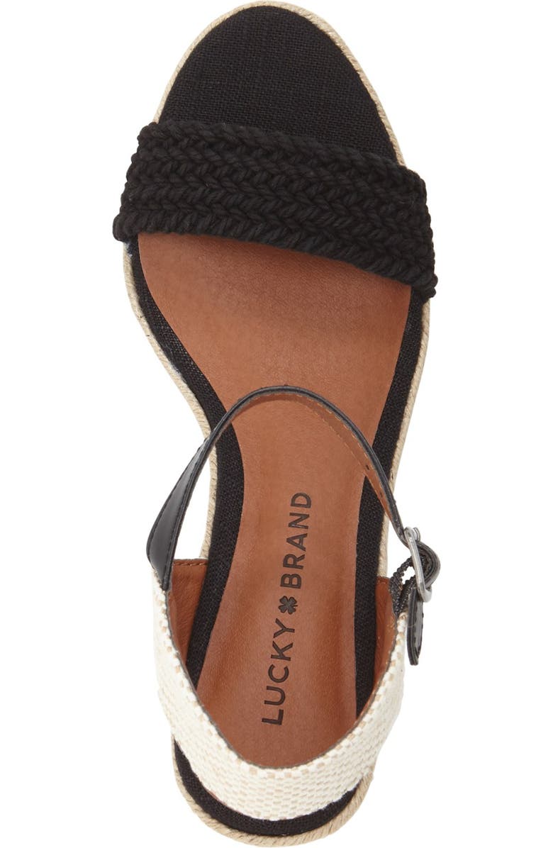 Lucky Brand 'Katereena' Wedge Sandal, Alternate, color,