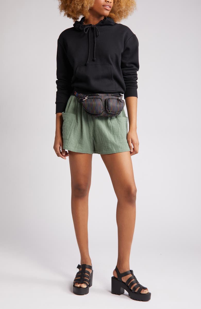 BP. Cotton Gauze Cargo Shorts, Main, color, 