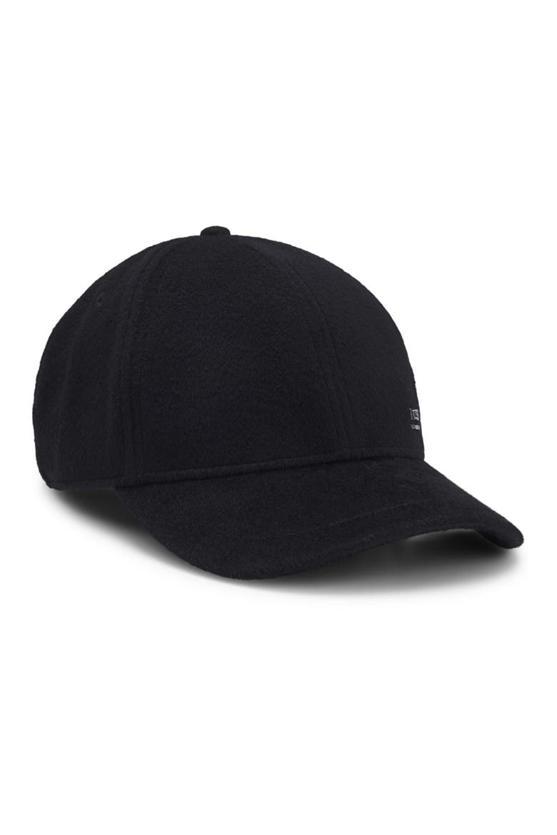 Wool & Silk Baseball Cap, Alternate, color, BLACK