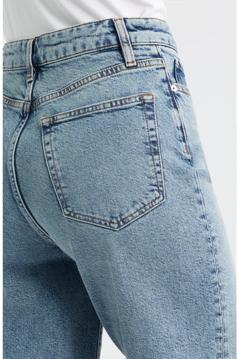 The Wide High Waist Ankle Wide Leg Jeans, Alternate, color, HAZY