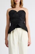 Extro & Vert Grace Plissé Bustier Top