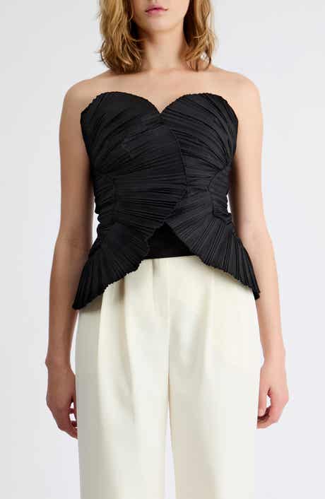 Grace Plissé Bustier Top