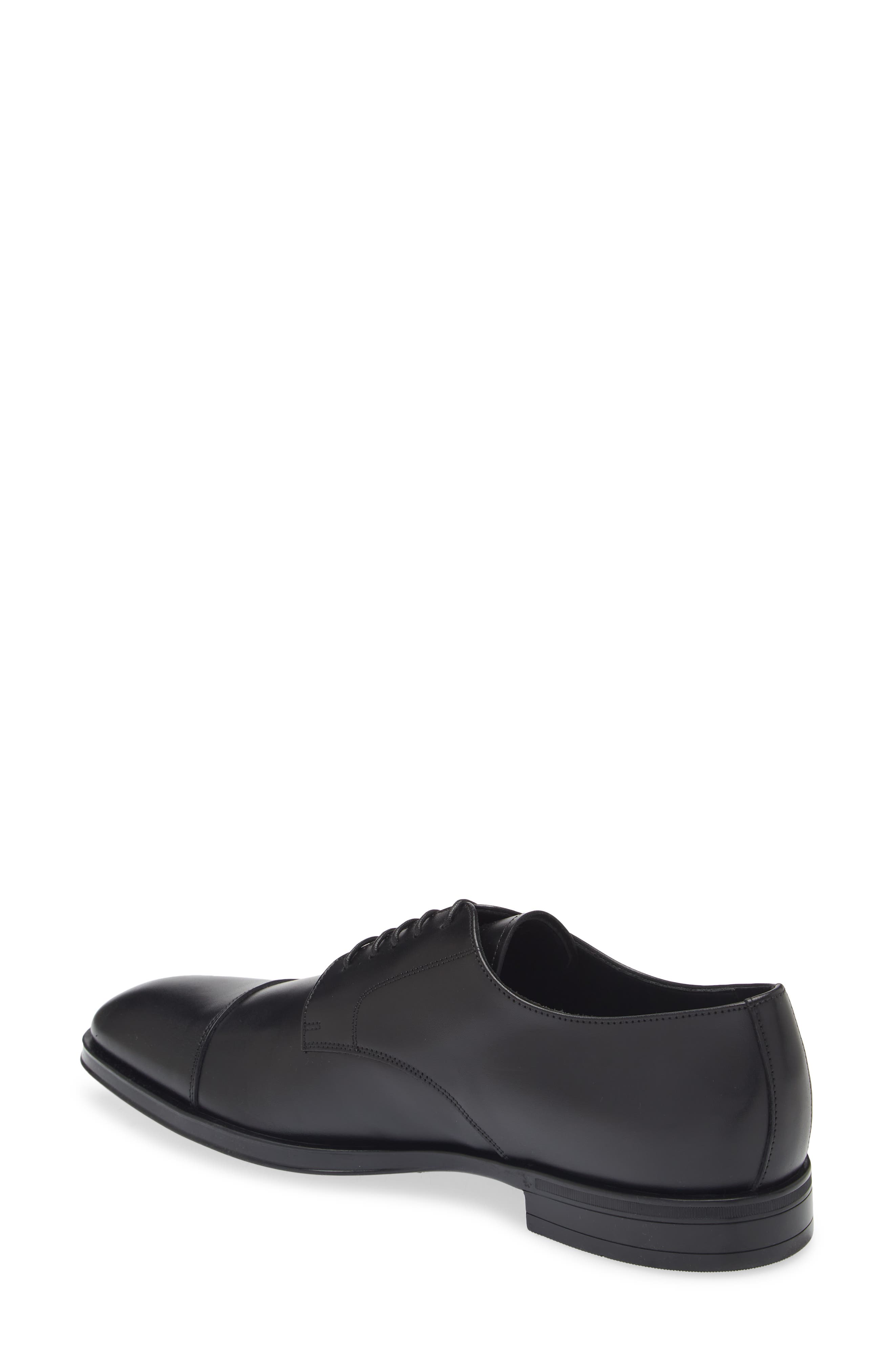 Canali Cap Toe Derby, Alternate, color, Black