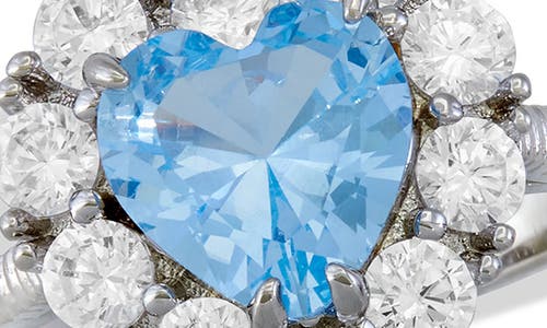 Savvy Cie Jewels Bold Heart Cz Statement Ring