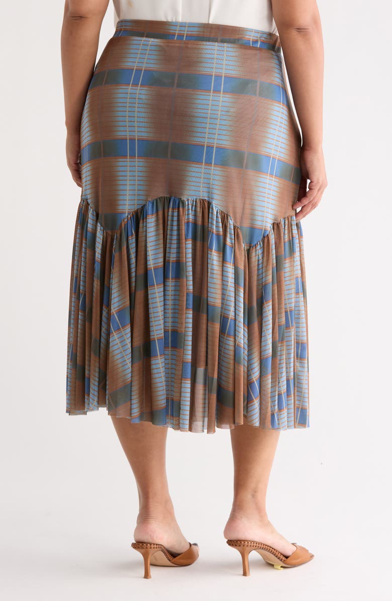 BY DESIGN Playa Plaid Maxi Skirt, Alternate, color, Playa Plaid