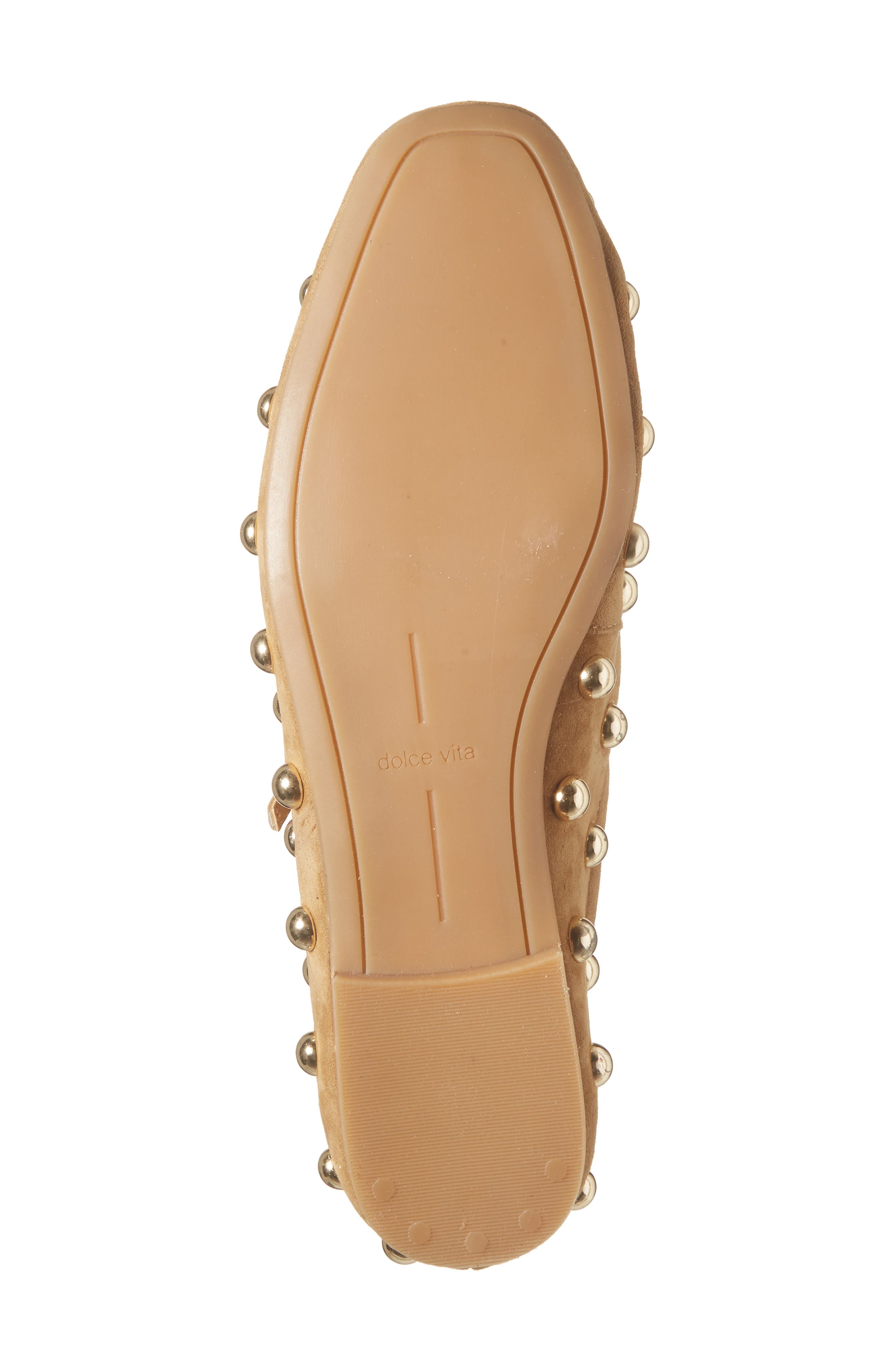 Alissa Studded Flat, Alternate, color, TAN SUEDE