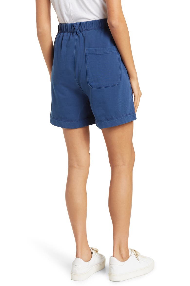 Ambrose Cotton Fleece Shorts, Alternate, color, FRENCH NAVY