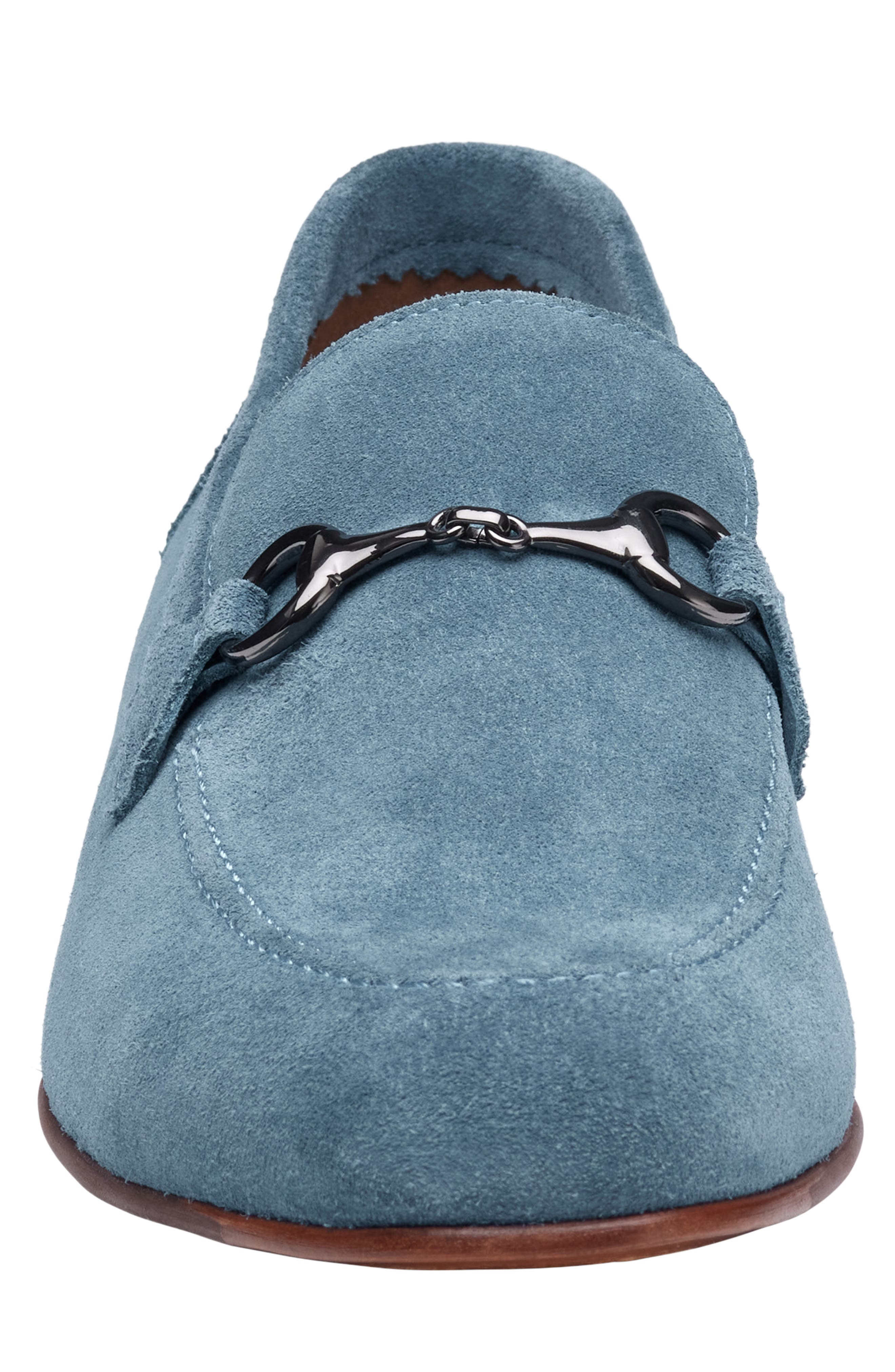 Higgins Bit Loafer, Alternate, color, DENIM SUEDE