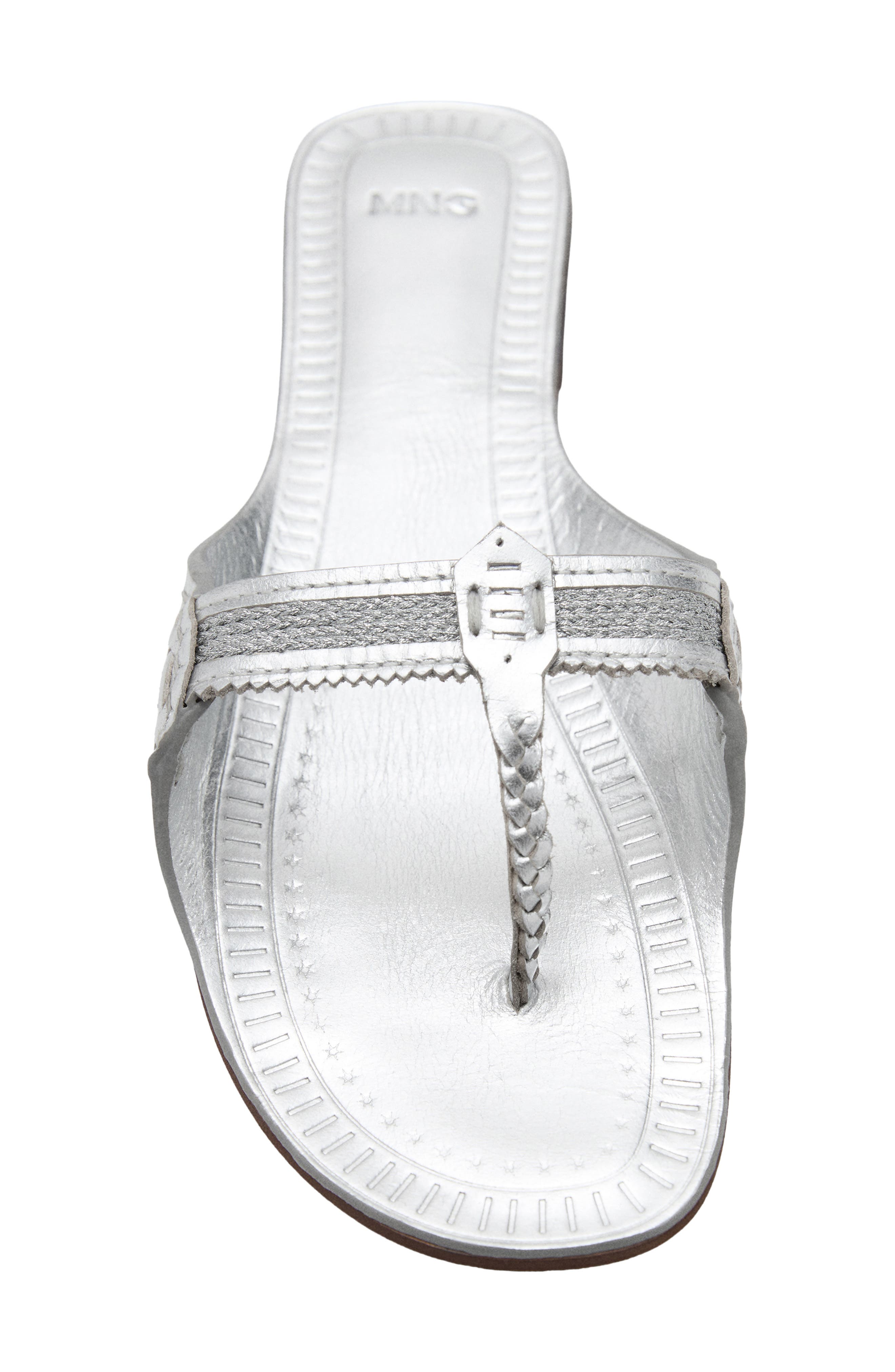 Metallic Flip Flop, Alternate, color, SILVER