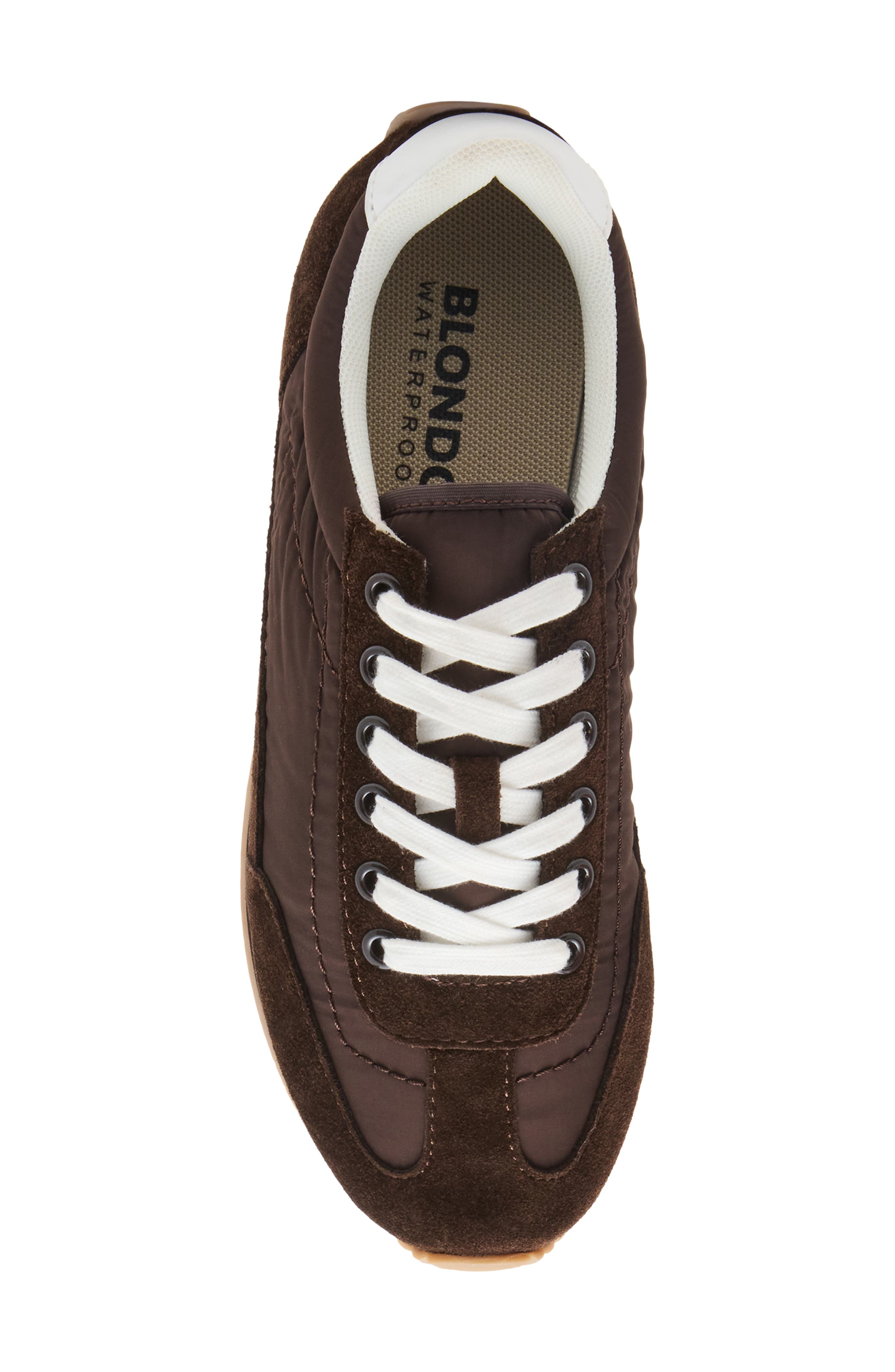 Ersula Low Profile Waterproof Sneaker, Alternate, color, JAVA NYLON