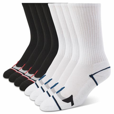 Mens 8 Pairs Crew Socks for Men Premium Athletic Men's Socks, Shoe Size 8-12