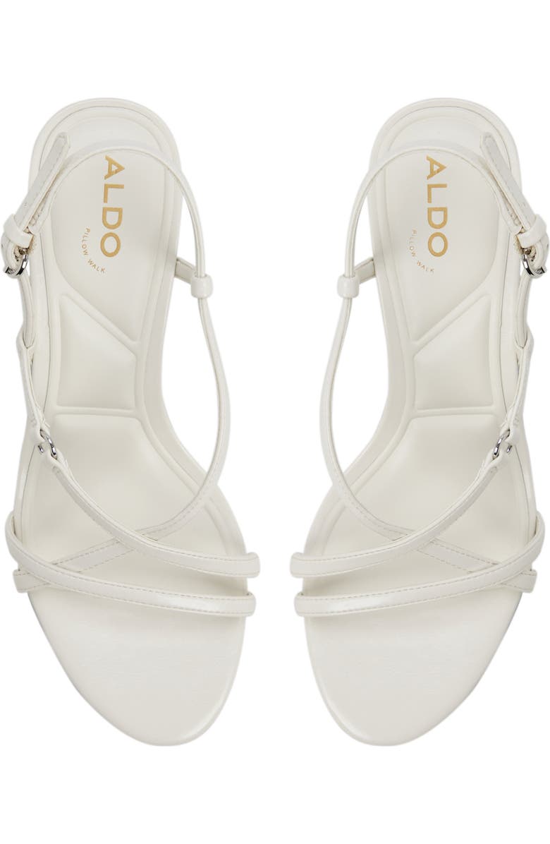 ALDO Olivie Slingback Kitten Heel Sandal, Alternate, color, White/ Bone