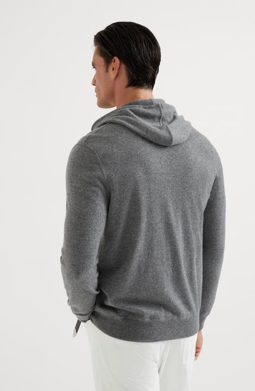 Brunello Cucinelli Sweatshirt-style Cardigan In Dark Grey