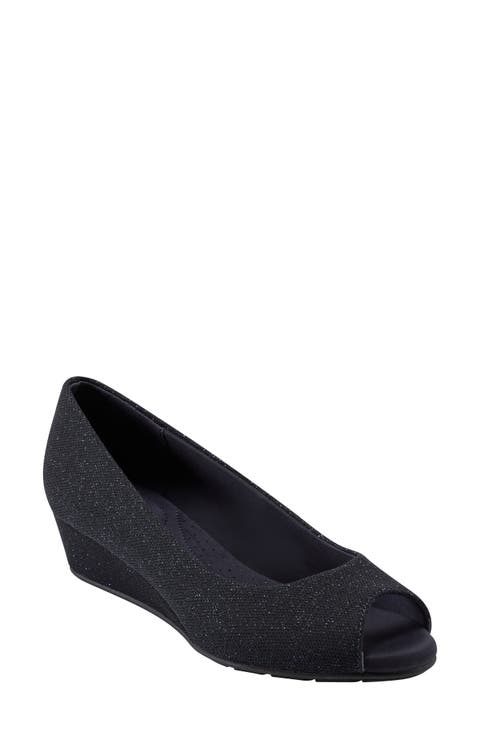 Peep Toe Wedge Pump (Women)
