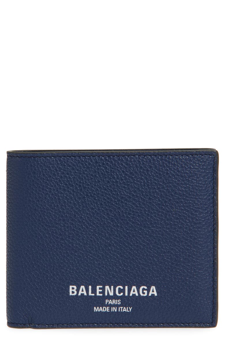 Balenciaga Leather Bifold Wallet, Main, color, 