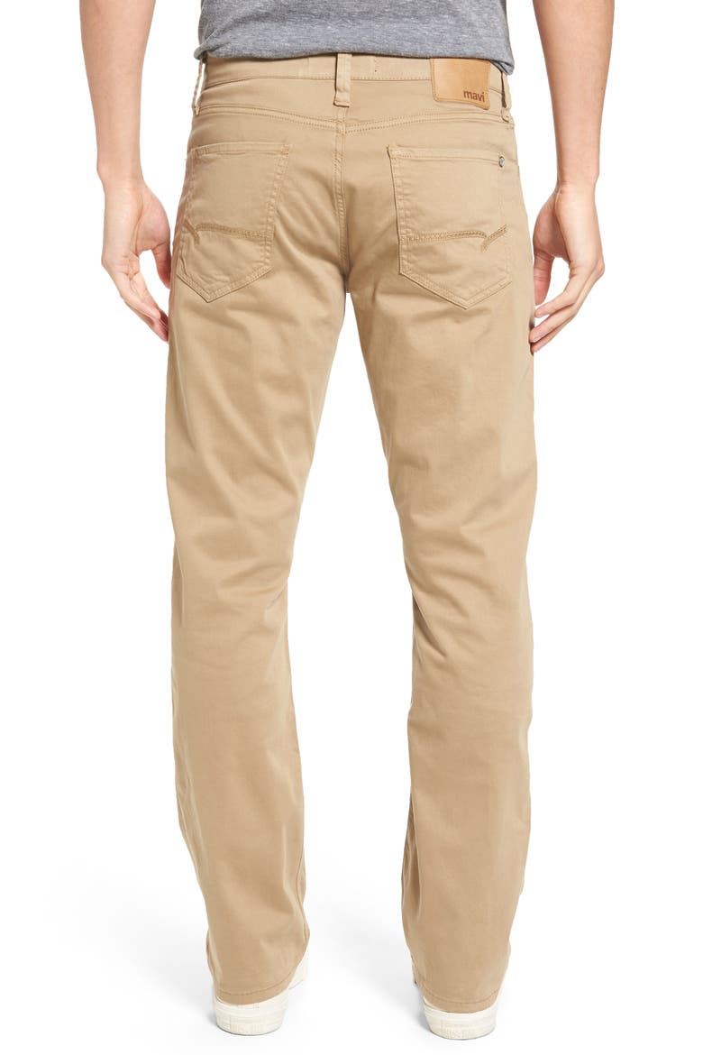 Matt Relaxed Straight Fit Jeans, Alternate, color, BRITISH KHAKI TWILL