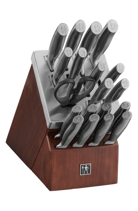 Graphite Stainless Steel Knife Block 20-Piece Set