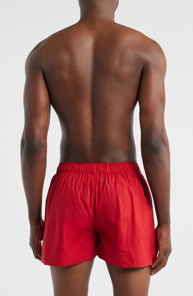 Comme Si Gender Inclusive La Boxer Classica Cotton Poplin Boxers, Alternate, color, Red