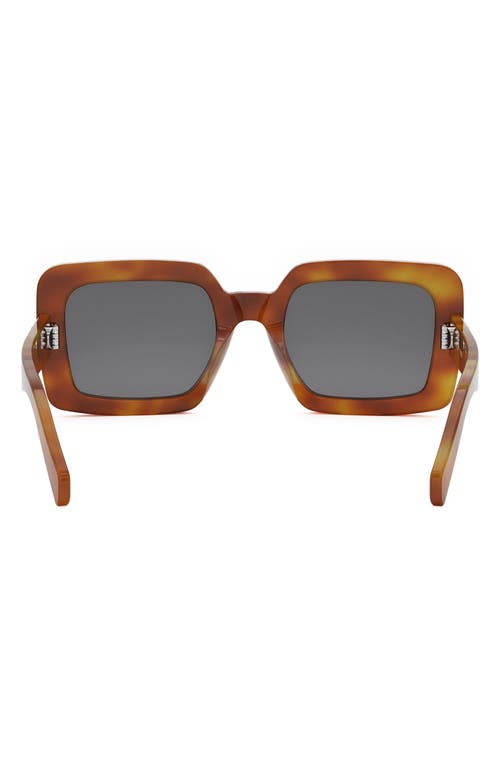 Celine Triomphe 56mm Square Sunglasses In Brown