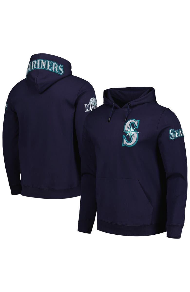 PRO STANDARD Men's Pro Standard Navy Seattle Mariners Team Logo Pullover Hoodie, Main, color,