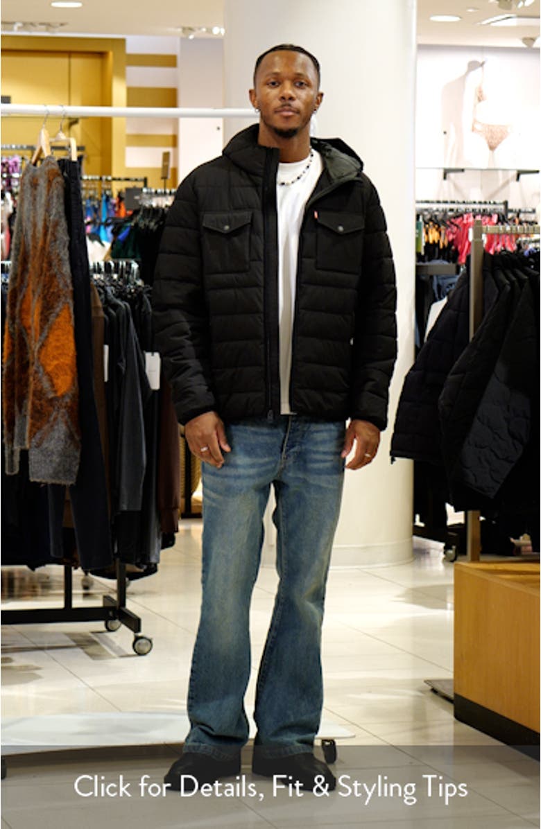 Stretch Hooded Puffer Jacket, sales video thumbnail