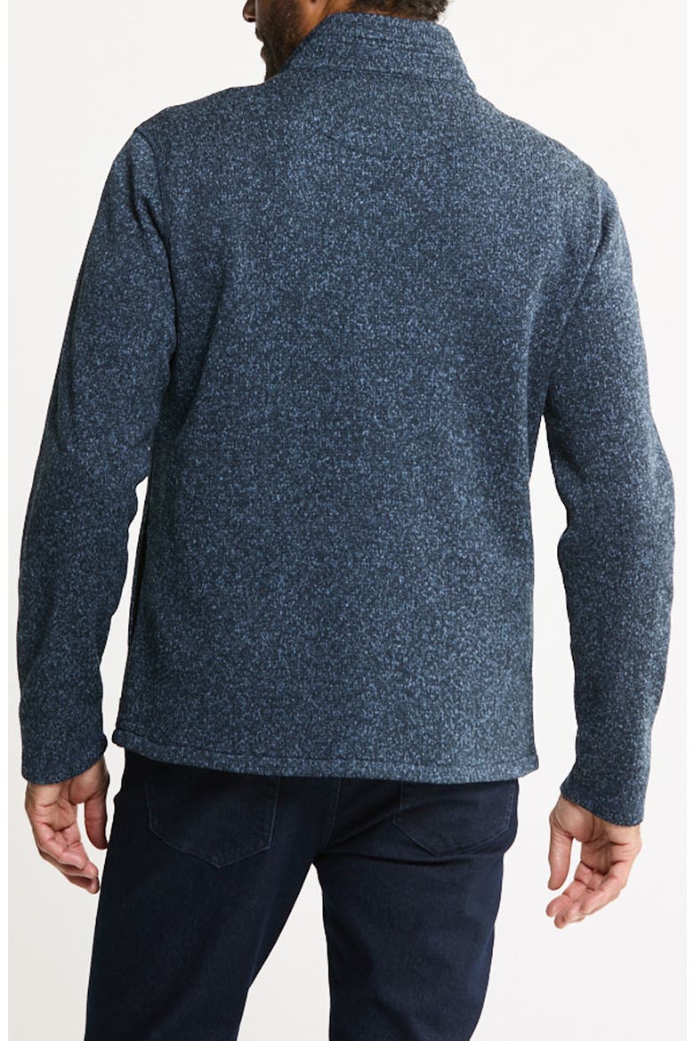 Stretch Sweater Fleece Full Zip Jacket, Alternate, color, BLUE FLEECE