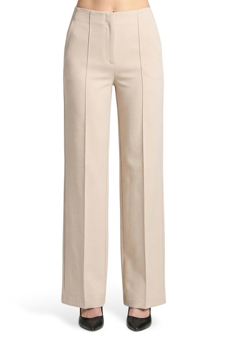 Pintuck Pleat Pants, Main, color, CHAMPAGNE