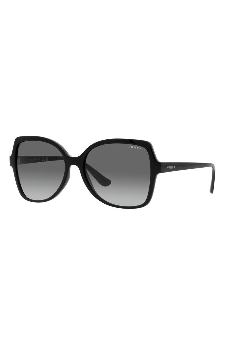 VOGUE 56mm Gradient Butterfly Sunglasses, Alternate, color,