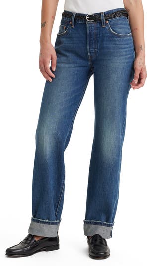 Levi's® 501® '90s Cuffed Relaxed Straight Leg Selvedge Jeans Levi's® 501® '90s Cuffed Relaxed Straight Leg Selvedge Jeans