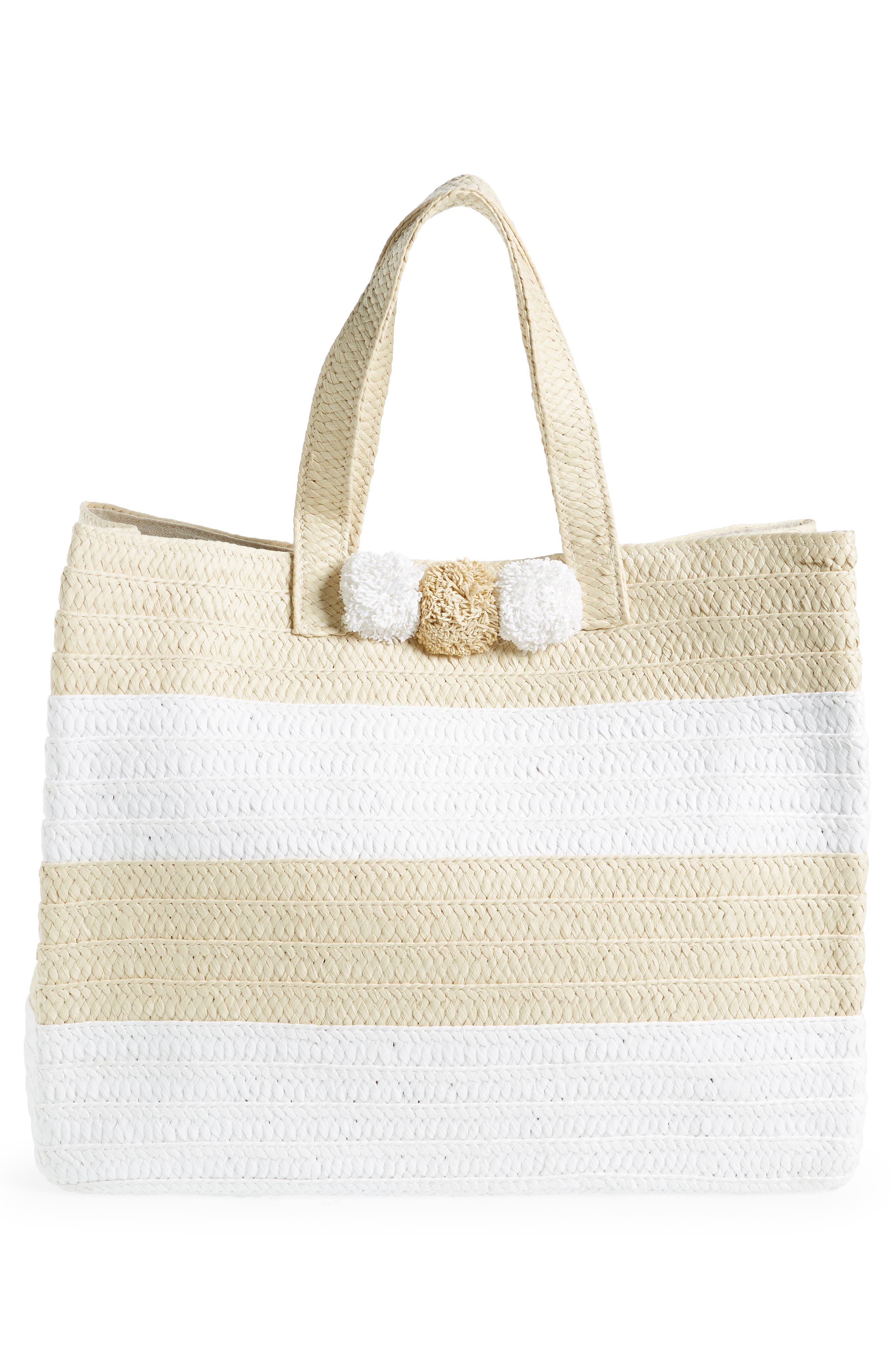 Bahama Mama Stripe Tote, Alternate, color, NATURAL WHITE