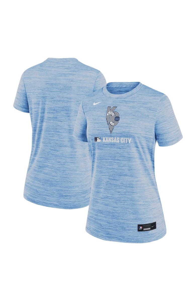 Nike Women's Nike Light Blue Kansas City Royals Authentic Collection City Connect Velocity Performance T-Shirt, Alternate, color, Light Blue