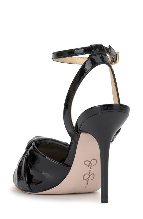 Jessica Simpson Neveny Ankle Strap Pointed Toe Sandal In Black